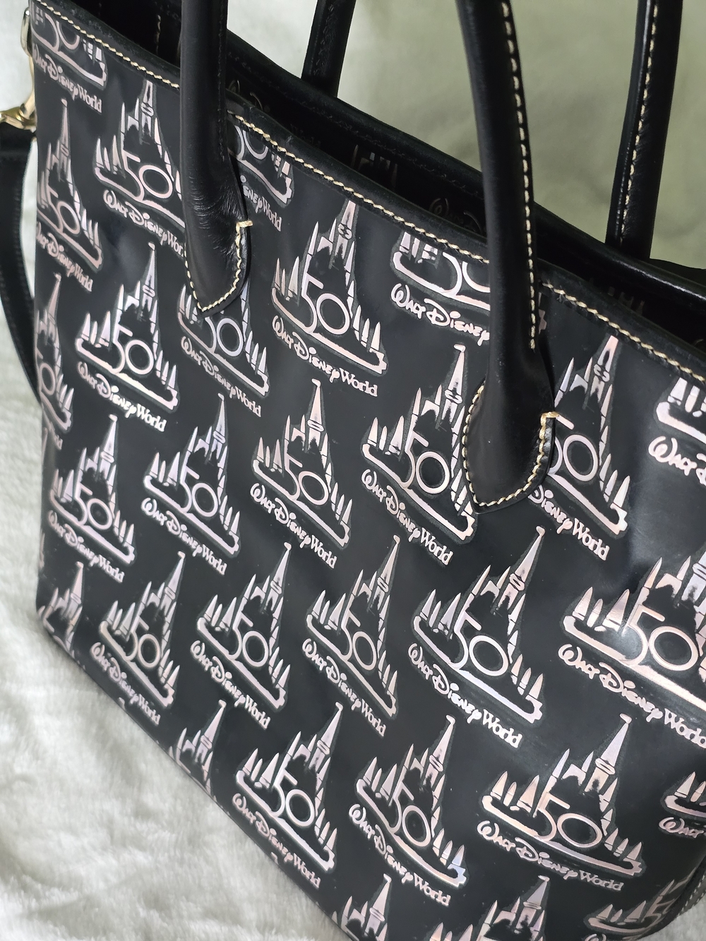 Dooney&Bourke Walt Disney World 50th Anniversary Castle Tote Bag -Read Listing- - Picture 12 of 15